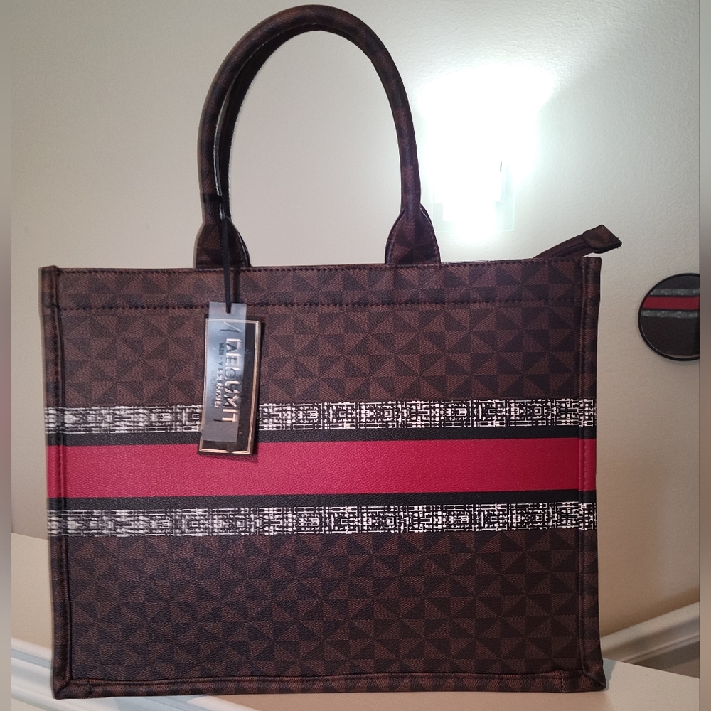 NWOT! Celine Brown and Red Handbag